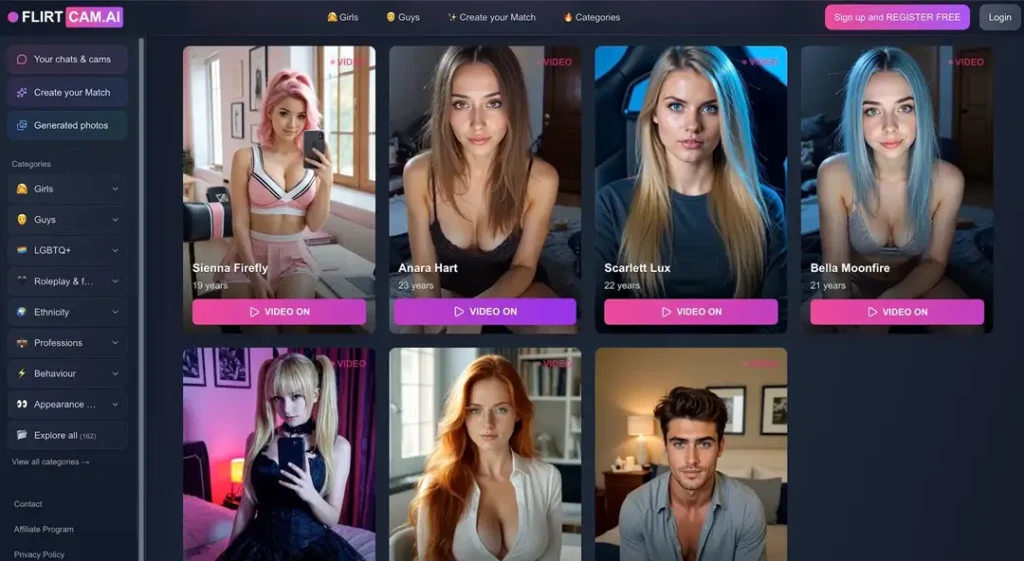 FLIRTcam ai